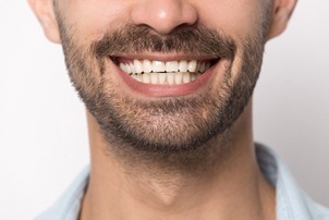 closeup of a person smiling