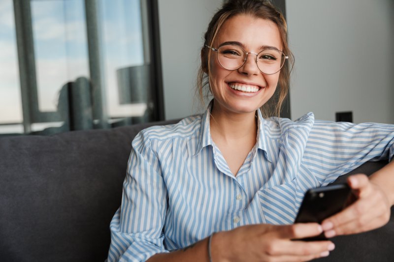 person with nice smile thanks to cosmetic dentistry 